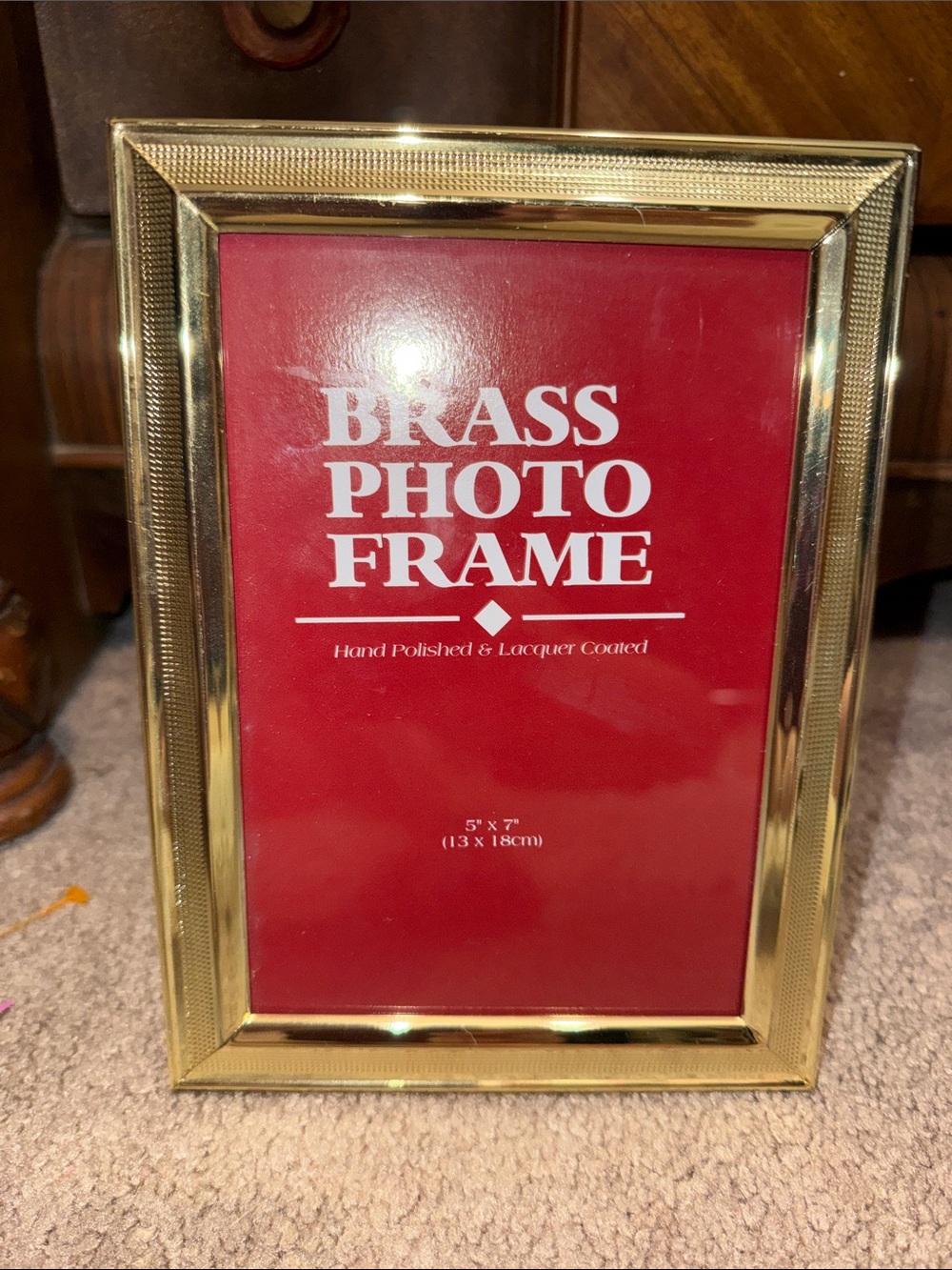 Vintage Brass Photo Frame - Gold Finish
